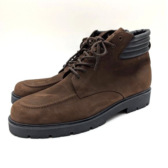 Vince Other - Vince Leonard Lace-Up Lug Sole Boots Round Toe Men's Brown Size US13M EU47.5
